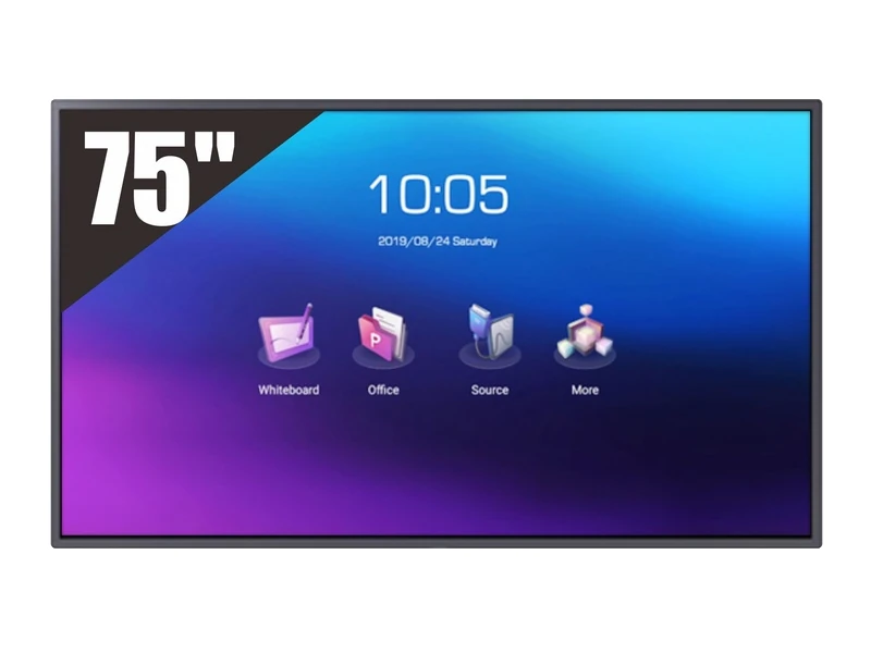 هوريون 75M3A – شاشة تفاعلية 75 بوصة 75M3A، شاشة لمس 75 بوصة بدقة 4K، رامات 3 جيجابايت، ذاكرة تخزين 32 جيجابايت، أندرويد 8.0