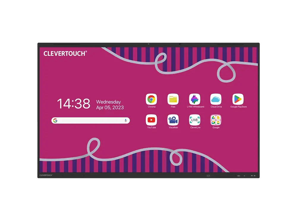 كليفر تاتش IMPACT LUX 86 إنش شاشة تفاعلية تعليمية بدقة 4K، حتى 50 نقطة لمس، 8GB+128GB، أندرويد 13 EDLA
