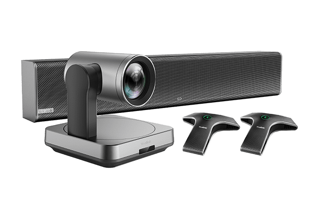 يالينك UVC84-BYOD-210 – طقم اجتماعات للغرف الكبيرة مع كاميرا 4K وميكروفونات VCM34