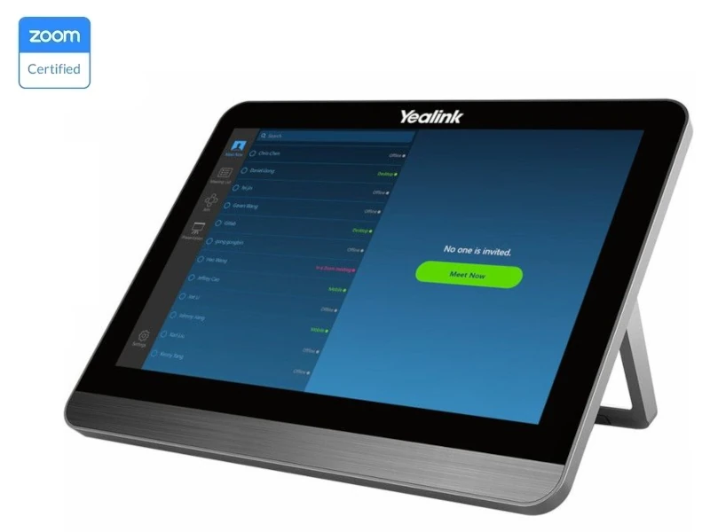 يالينك CTP18 Zoom – شاشة تفاعلية باللمس CTP18، شاشة لمس 8 بوصة، أندرويد 9.0، واي فاي، USB-C، PoE