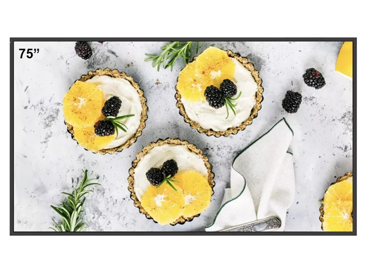 ماكس هب CMA-T Series – شاشة عرض (ND75CMA-T)، شاشة 75 إنش، 4K ألترا إتش دي، سطوع 800 شمعة، تشغيل متواصل 24/7