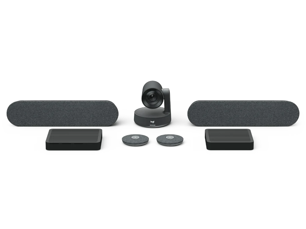 لوجيتك Rally Plus – نظام غرف اجتماعات لوجيتك رالي بلس، كاميرا اجتماعات بدقة 4K، عدد 2 مايك منفصل، 2 سبيكر، جهاز تحكم شاشات عرض