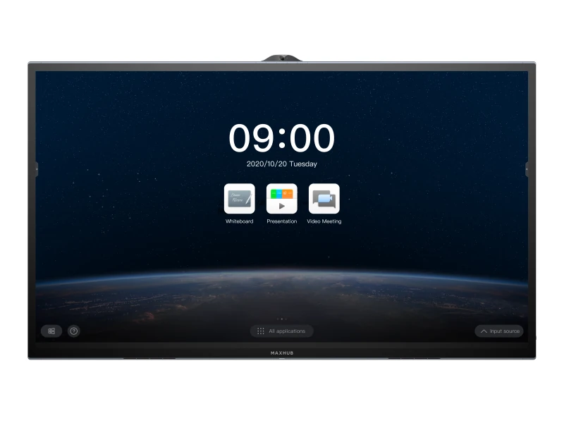 ماكس هاب T86FA – شاشة تفاعلية 86 بوصة ماكس هاب T86FA، شاشة لمس تفاعلية بدقة 4K، كاميرات 12 ميجابكسل، مجموعة 6 ميكرفونات