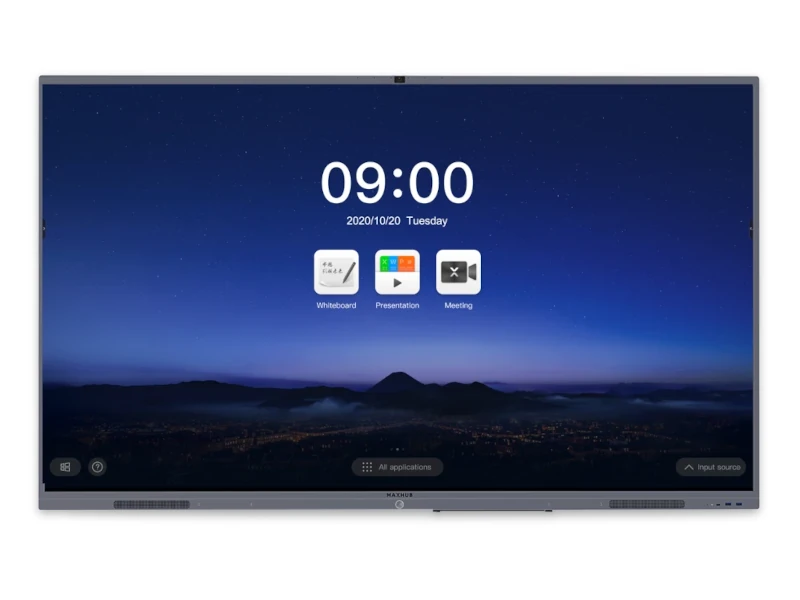 ماكس هاب C55FA – شاشة تفاعلية 55 بوصة ماكس هاب C55FA، شاشة لمس تفاعلية بدقة 4K، كاميرات 12 ميجابكسل، مجموعة 6 ميكرفونات