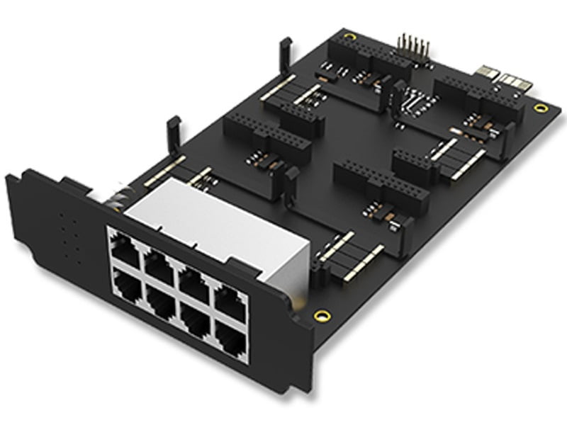 ياستار EX08 – لوحة توسعة بـ 8 منافذ RJ11 و4 فتحات للموديلات