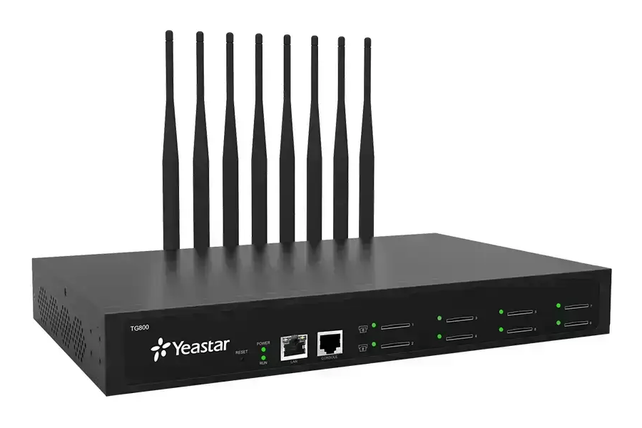 ياستار TG800L – جيتواي 4G LTE بـ 8 منافذ مع دعم VoLTE