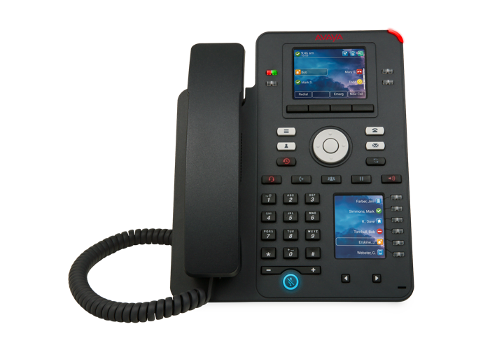 أفايا J159 – هاتف آي بي متعدد الخطوط، شاشتان ملونتان، PoE، جيجابت، متوافق مع الأنظمة غير التابعة لـ Avaya