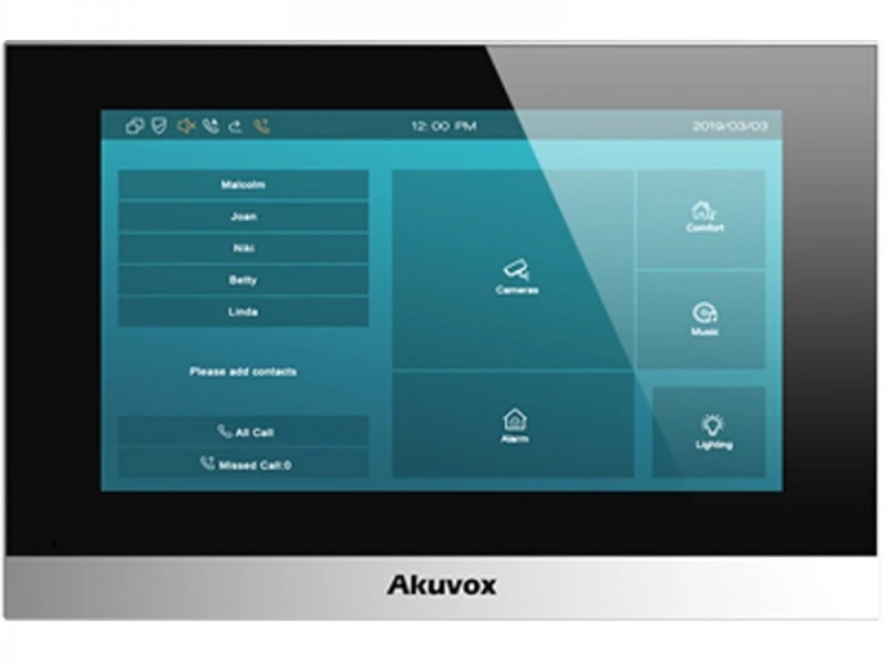 أكوفوكس C315S – شاشة داخلية ذكية، أندرويد، شاشة لمس 7 بوصة، وضع توفير الطاقة