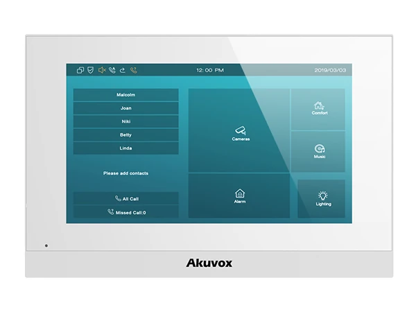 أكوفوكس C313S – شاشة داخلية ذكية، شاشة لمس 7 بوصة، نظام لينكس، وضع توفير الطاقة
