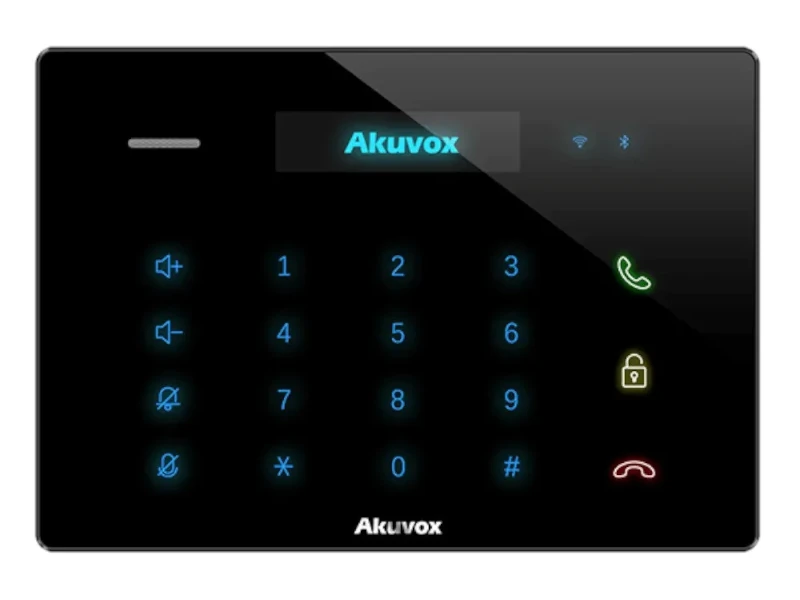 أكوفوكس C312S – شاشة داخلية صوتية، نظام لينكس، لوحة مفاتيح رقمية، دعم PoE